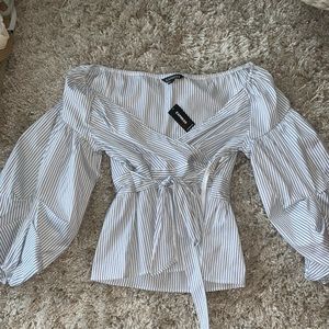 Business-ish, off the shoulder top